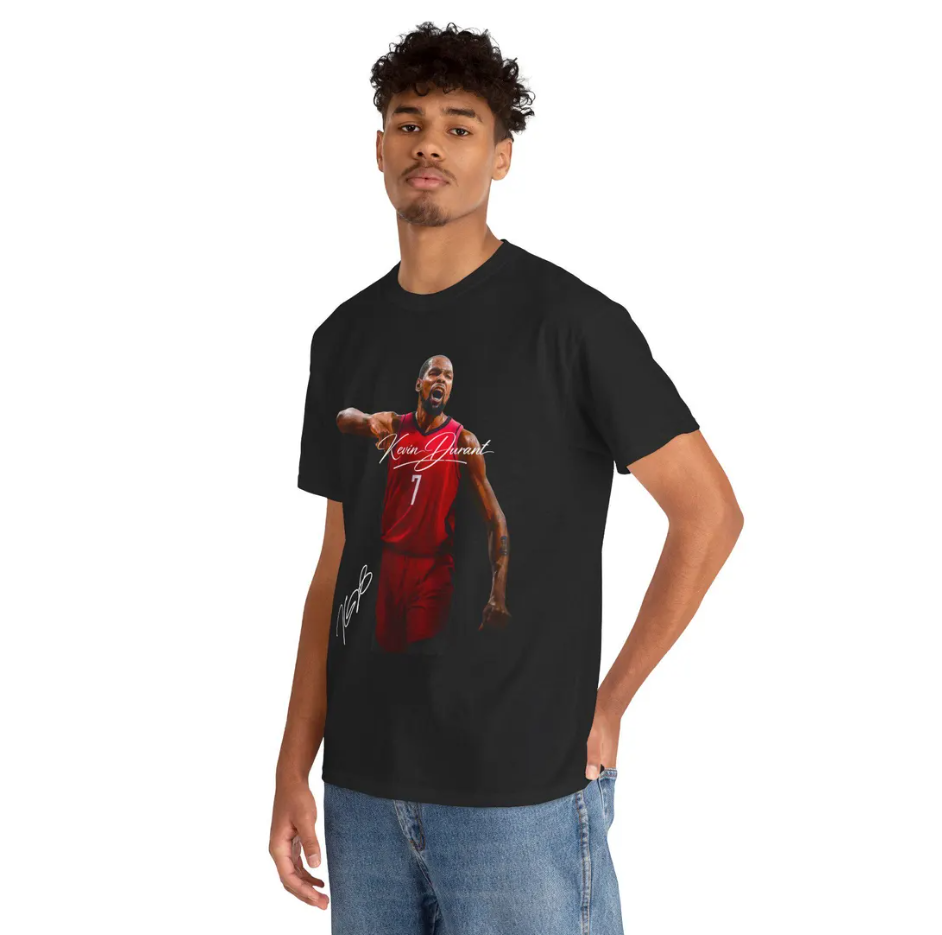 Kevin Durant Houston T Shirt Autograph Edition Basketball Jersey Tribute