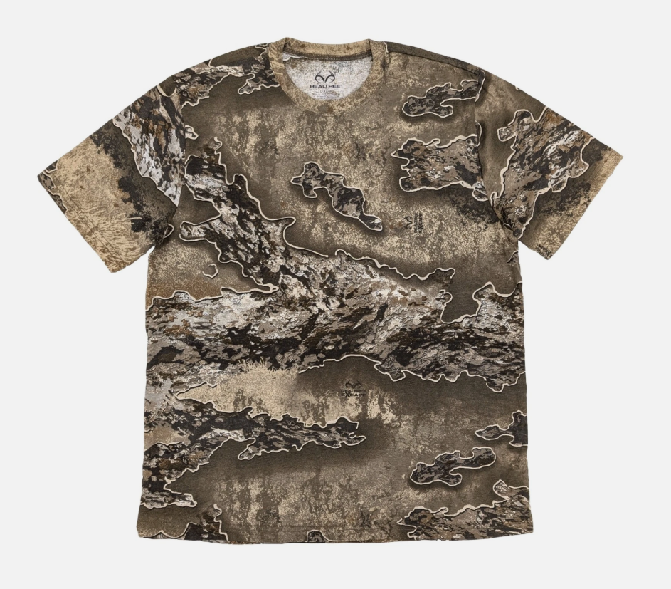Realtree Mens Excape Camouflage Short Sleeve Hunting T-Shirt
