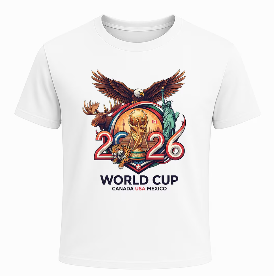 2026 World Cup Soccer Tee - USA World Cup Shirt - World Cup Shirts - Youth and Adult Shirts USA Canada Mexico 2026 World Cup
