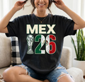 Mexico World Cup 2026 Shirt, MEX 26 FIFA Soccer Tee, Mexican Flag Trophy Host Nation Tee, El Tri Football Fan Gift