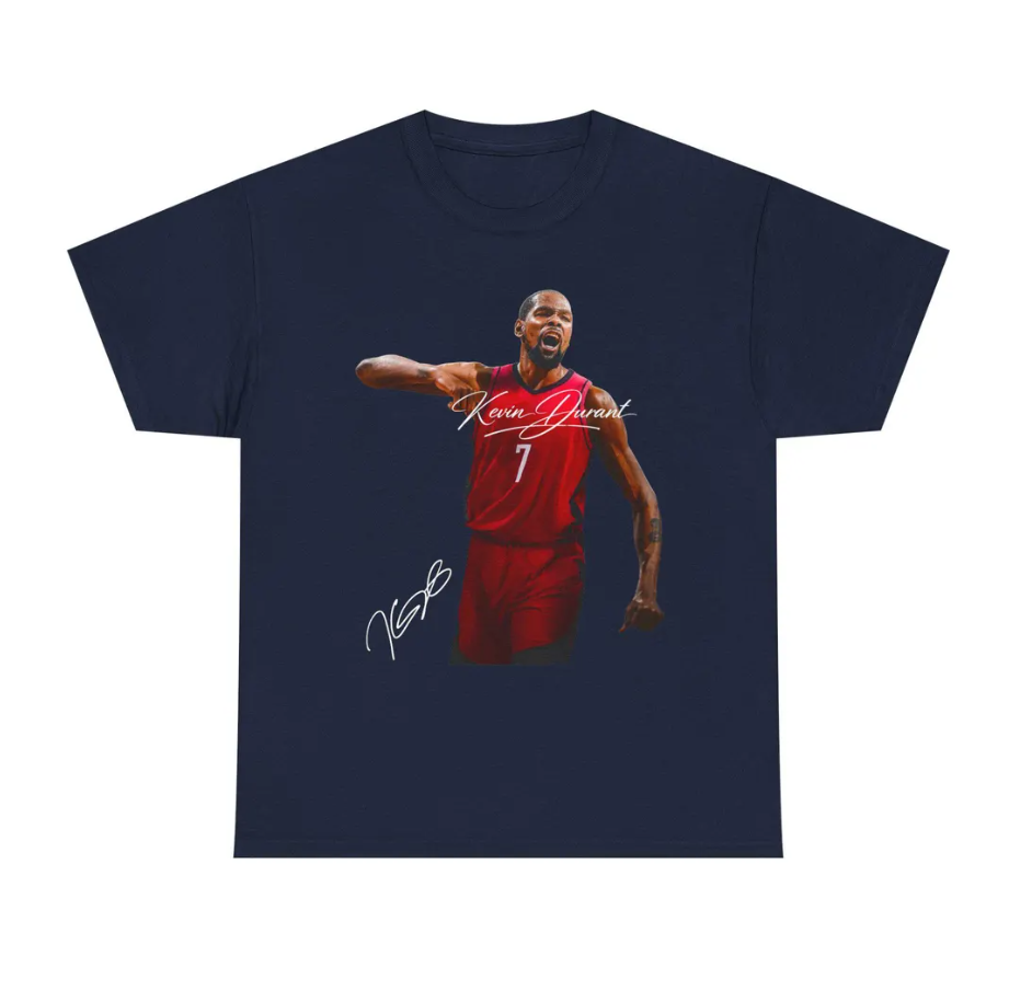 Kevin Durant Houston T Shirt Autograph Edition Basketball Jersey Tribute