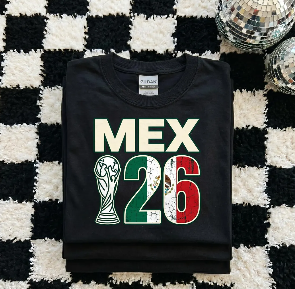 Mexico World Cup 2026 Shirt, MEX 26 FIFA Soccer Tee, Mexican Flag Trophy Host Nation Tee, El Tri Football Fan Gift