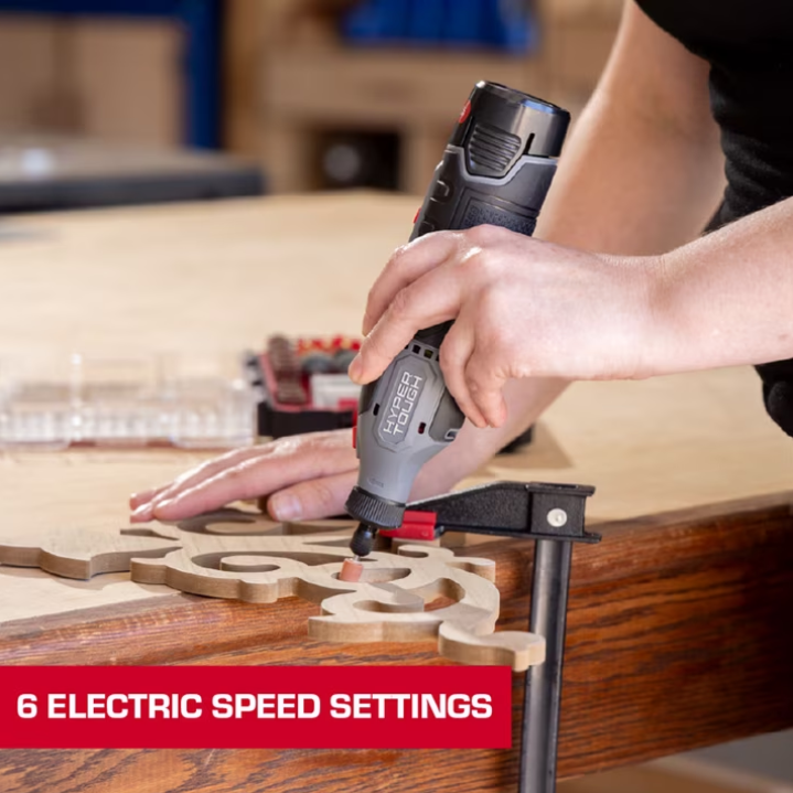 Hyper Tough 12V Rotary Tool with 2.0Ah Battery