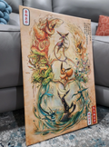 Vintage Eevee Evolutions art poster canvas wall art home decor Pokemon fanatic
