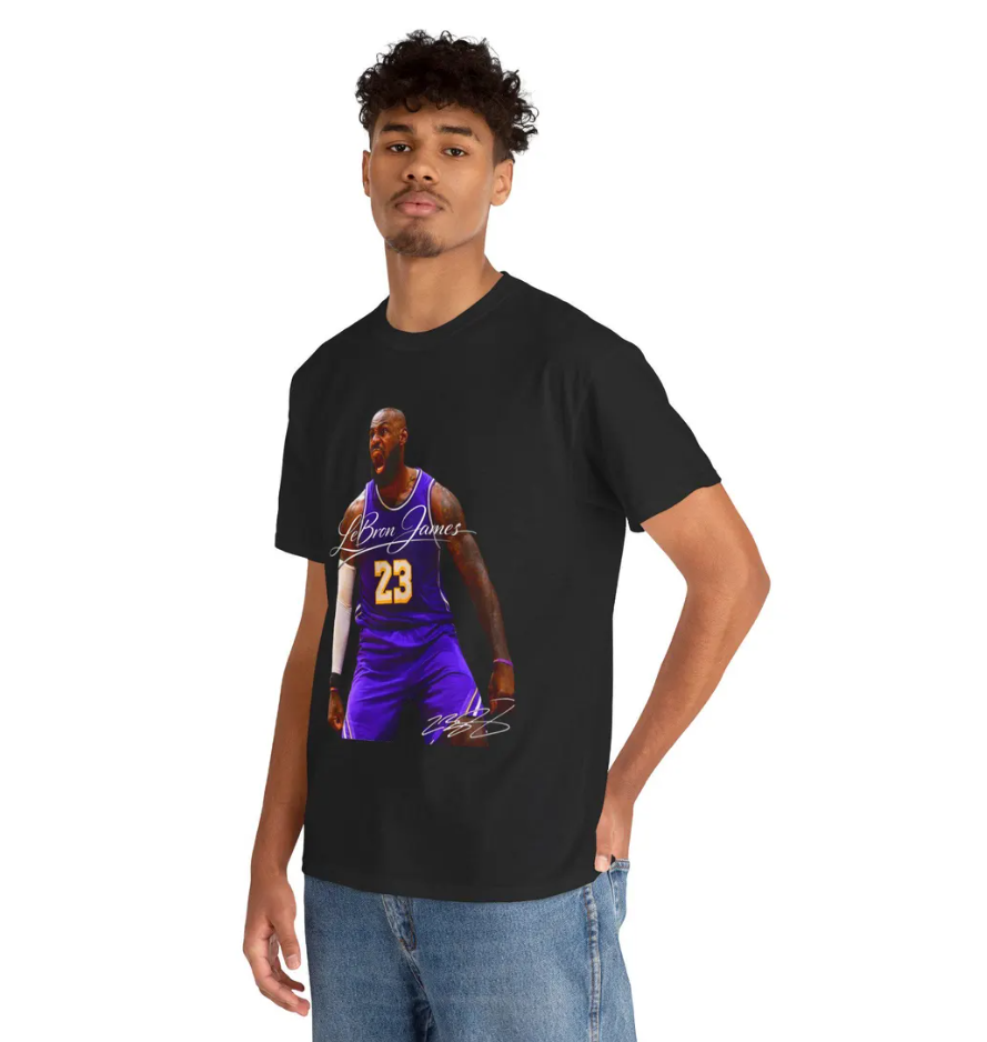 LeBron James Los Angeles T Shirt Basketball Graphic Tee