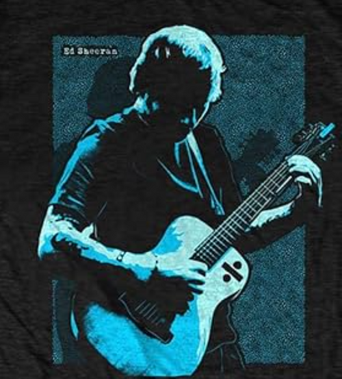 Band Monkey Ed Sheeran Unisex T-Shirt Chords Black