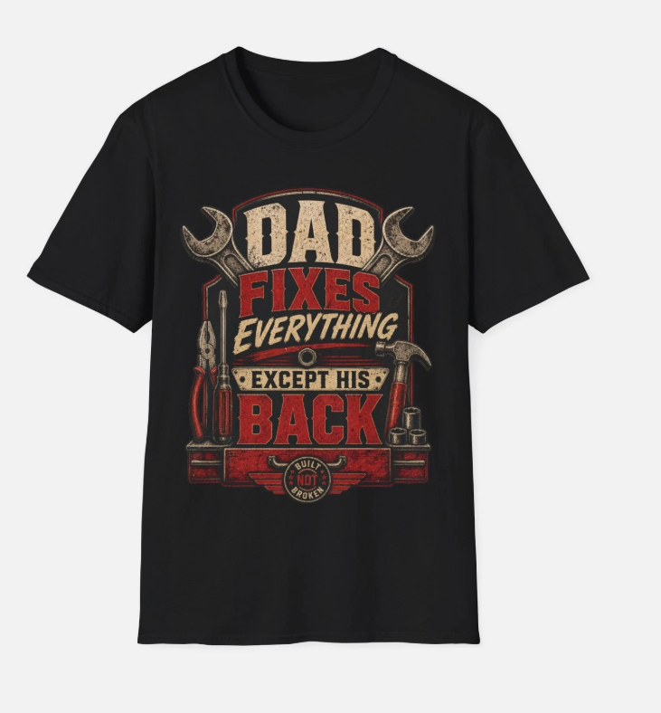 Funny Mechanic Dad Shirt Father's Day Gift Car Repair Garage Tee Humor
