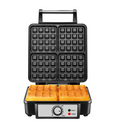 Chefman 4 Slice Belgian Waffle Maker w/ Adjustable Temperature, Stainless Steel