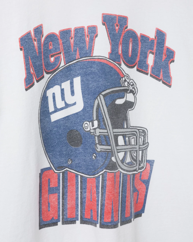 New York Giants Throwback Helmet Flea Market Tee