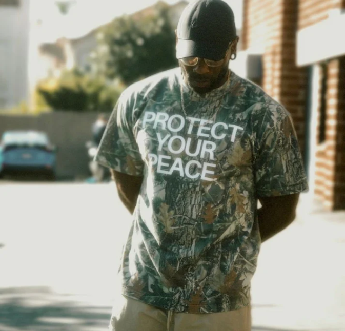 At All Costs Camo Oversized Box Short Sleeve Tee