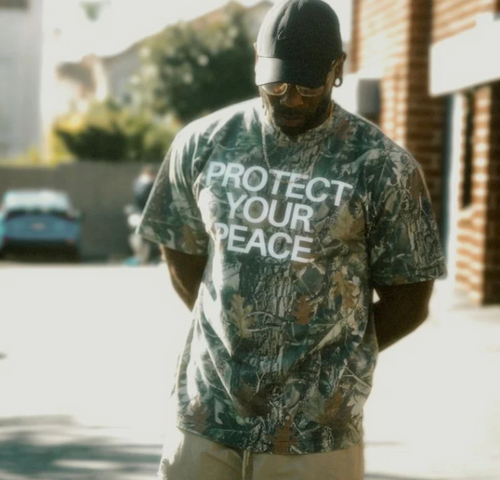 At All Costs Camo Oversized Box Short Sleeve Tee