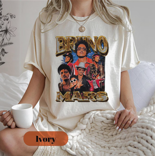 Bruno Mars T-Shirt, The Romantic Tour Vintage Rap Sweatshirt, 90s Retro Music Merch Hoodie