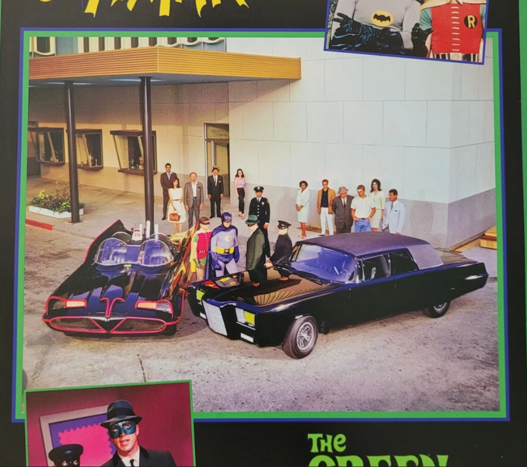 Green Hornet Vs Batman 66 Batmobile Black Beauty Comic Con Promo Poster