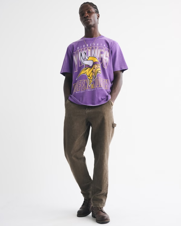 Minnesota Vikings Vintage Inspired Graphic Tee - Vintage NFL Fan Shirt