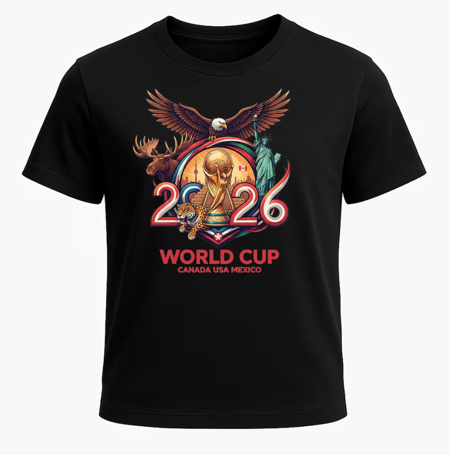 2026 World Cup Soccer Tee - USA World Cup Shirt - World Cup Shirts - Youth and Adult Shirts USA Canada Mexico 2026 World Cup
