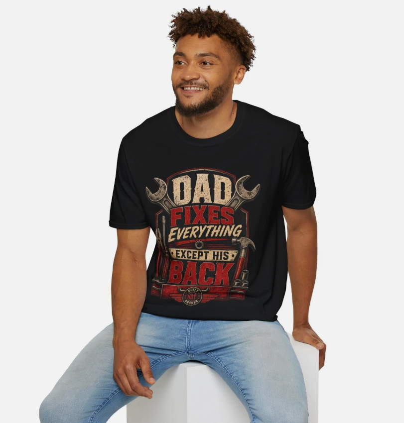 Funny Mechanic Dad Shirt Father's Day Gift Car Repair Garage Tee Humor
