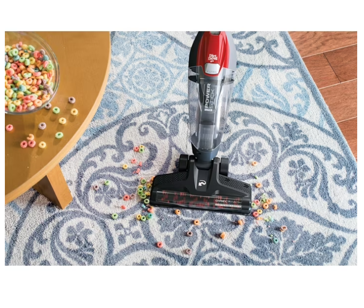 Dirt Devil Power Stick Lite 4-in-1 Corded Stick Vacuum Cleaner, for Rugs, Hard Floor, Upholstery, Lightweight, Attached Hand Vacuum, Small Spaces, SD22030