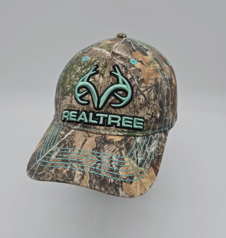 Realtree Strapback Hat Baseball Cap Camo Blue Embroidered Hunting Outdoor OSFA