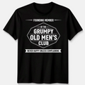 Grumpy Old Men'S Club Mens T Shirt Funny Dad Grandad Fathers Day Joke Gift Top