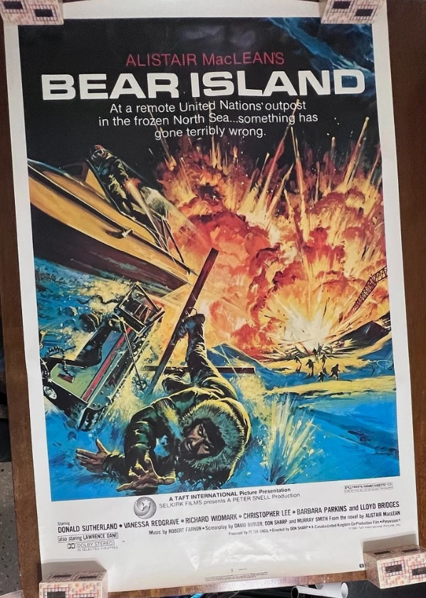 Rolled Bear Island 1979 Movie Poster Donald Sutherland