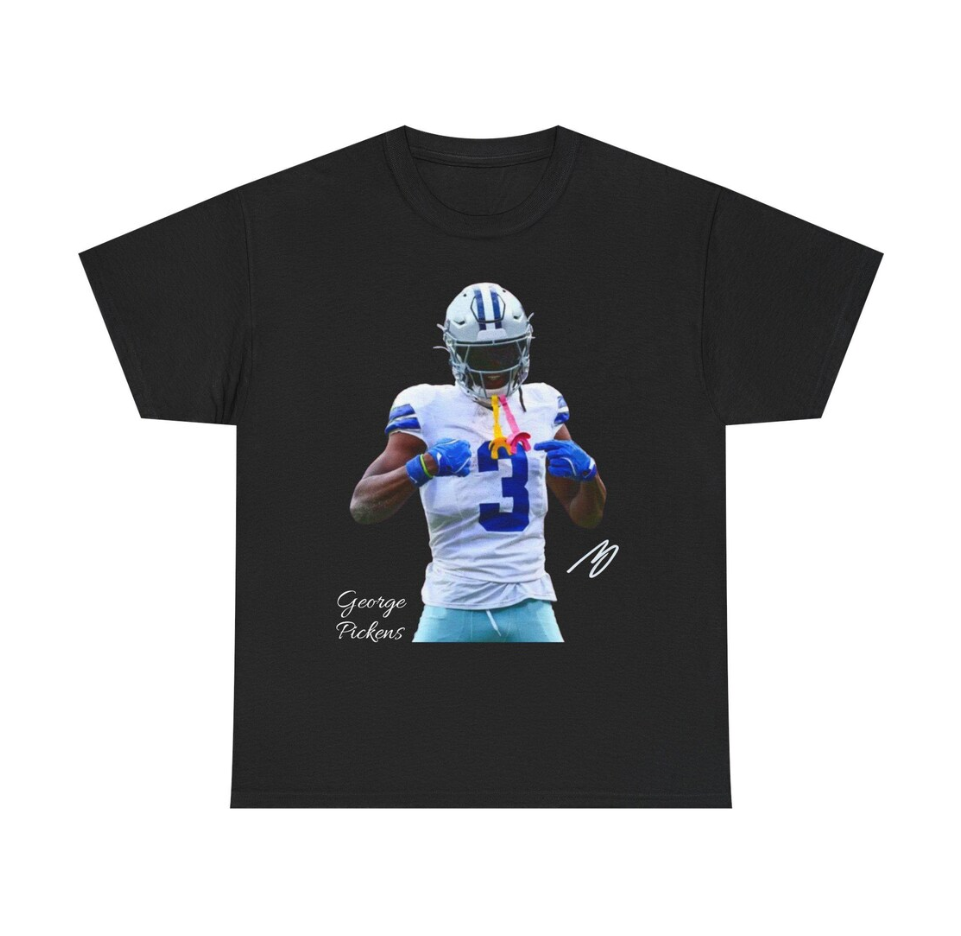George Pickens Dallas T Shirt Autograph Edition