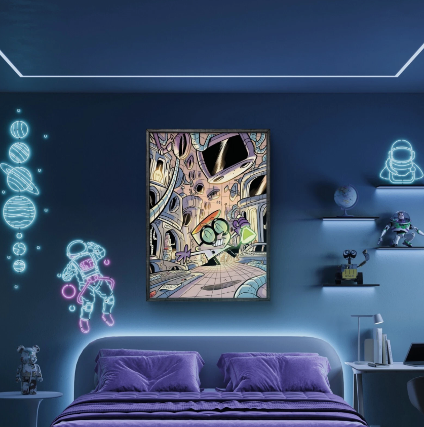 Dexter's LAB Vintage Cartoon Canvas Poster Wall Art Home Decor Fan Art Gift Idea