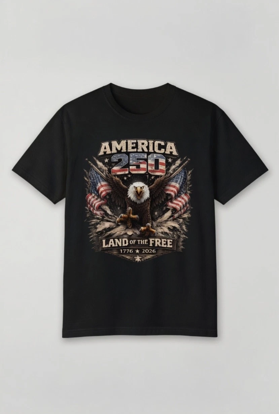 America 250 Years Freedom Shirt 1776-2026 Patriotic USA Flag July 4th Tee