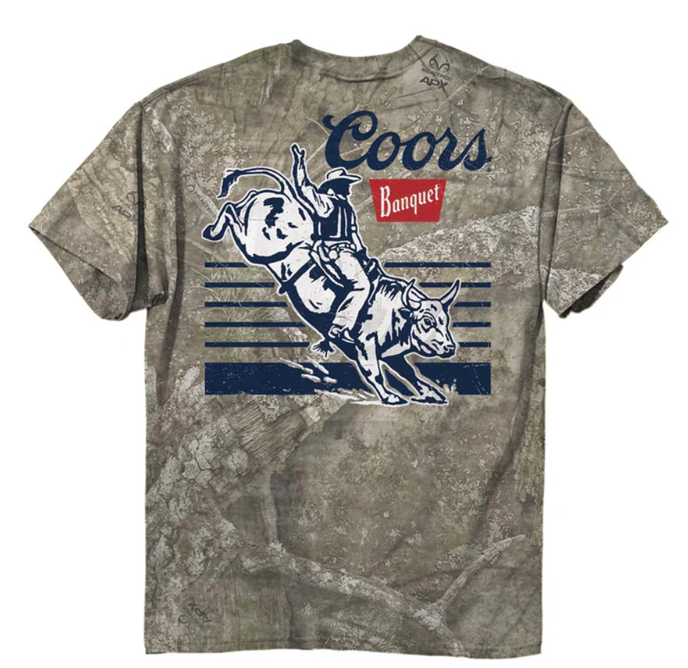 Coors - Camo Bull Rider T-Shirt