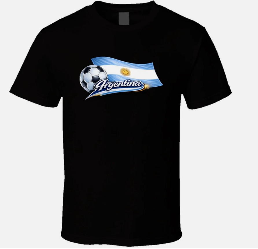 Argentina World Cup Soccer Fan T Shirt