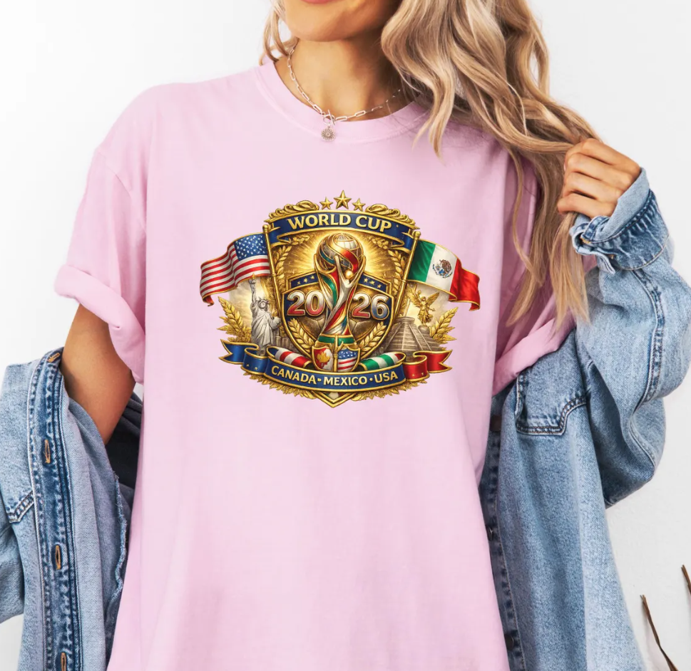 World Cup 2026 Shirt, Canada Mexico USA Soccer Tee, Comfort Colors FIFA Fan Gift Unisex