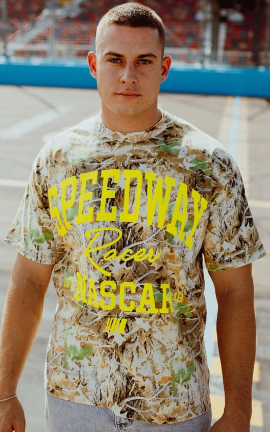 NASCAR Speedway Camo NEW Boxy Tee T Shirt