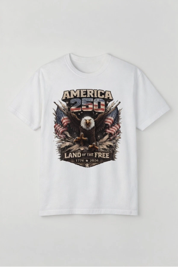 America 250 Years Freedom Shirt 1776-2026 Patriotic USA Flag July 4th Tee