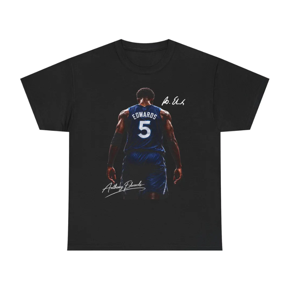 Anthony Edwards Minnesota Shirt Graphic Basketball Tee