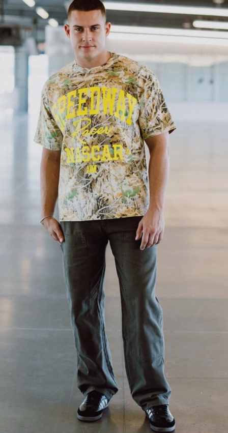 NASCAR Speedway Camo NEW Boxy Tee T Shirt