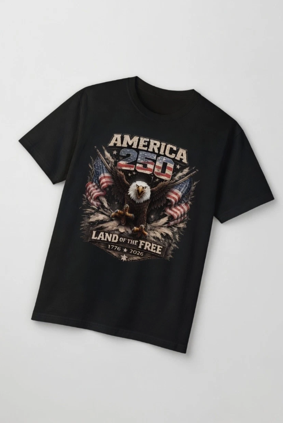 America 250 Years Freedom Shirt 1776-2026 Patriotic USA Flag July 4th Tee