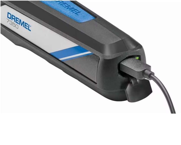 Dremel 7350-5W 4V-Cordless Single Speed Rotary Tool with Integrated 2Ah Li-Ion Battery & 7 Accessories