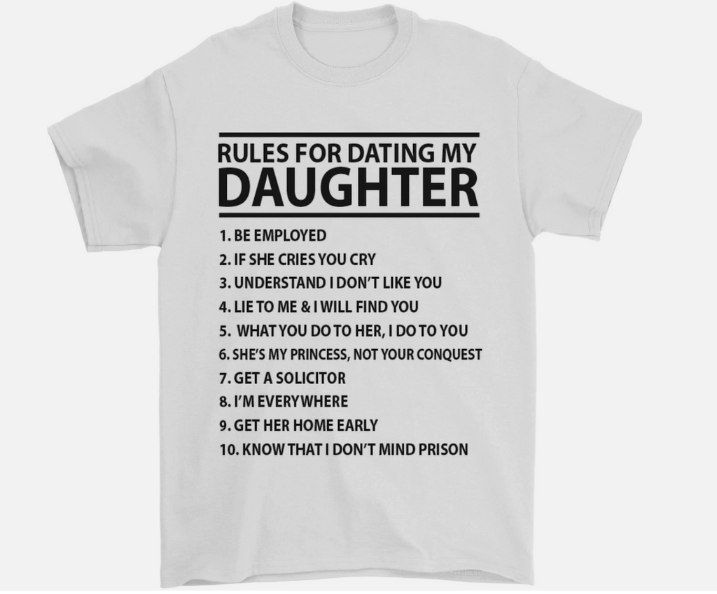 Rules for Dating My Daughter Fathers Day Mens T-Shirt