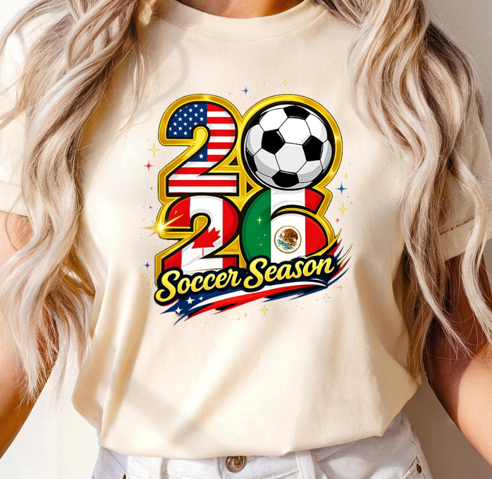 Soccer 2026 Shirt, USA Canada Mexico Soccer Tee, Football Fan Shirt, Match Day Graphic Tee, Soccer Lover Gift
