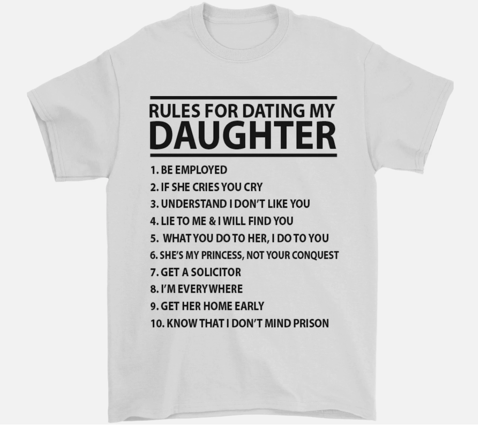 Rules for Dating My Daughter Fathers Day Mens T-Shirt