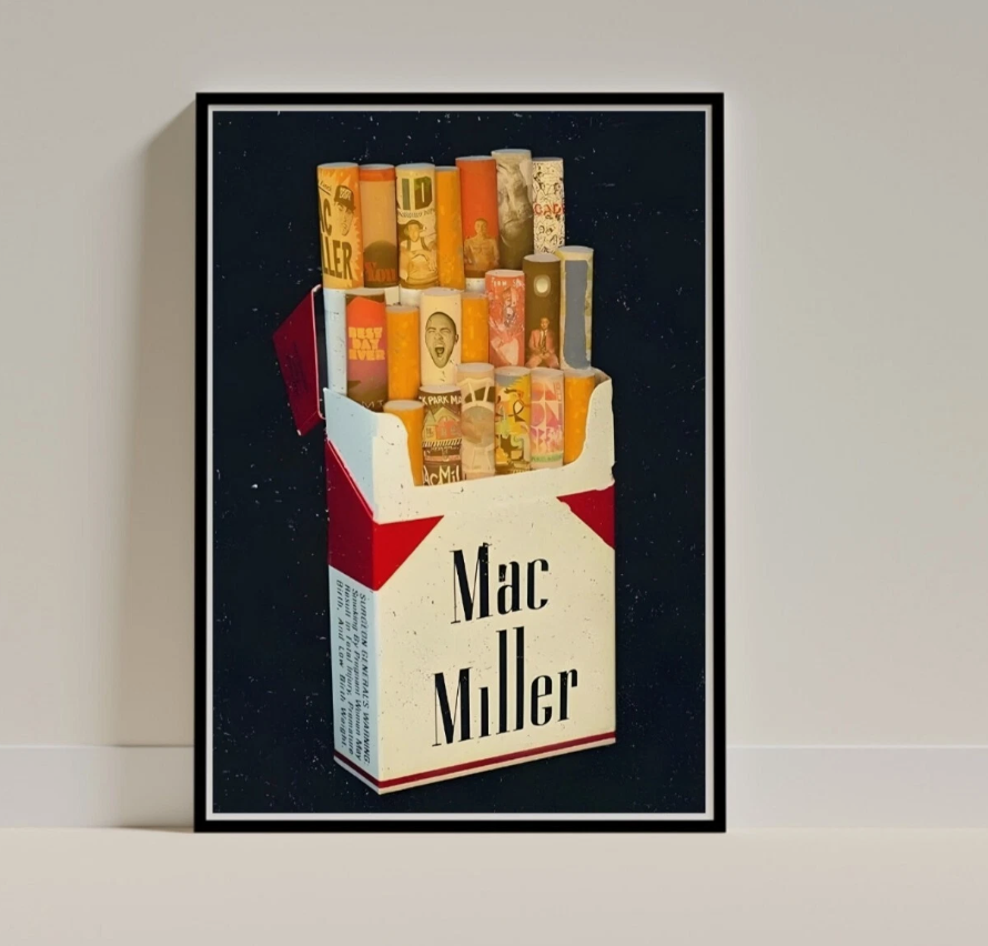Mac Miller Box Of Squares Canvas Poster Wall Art Home Decor