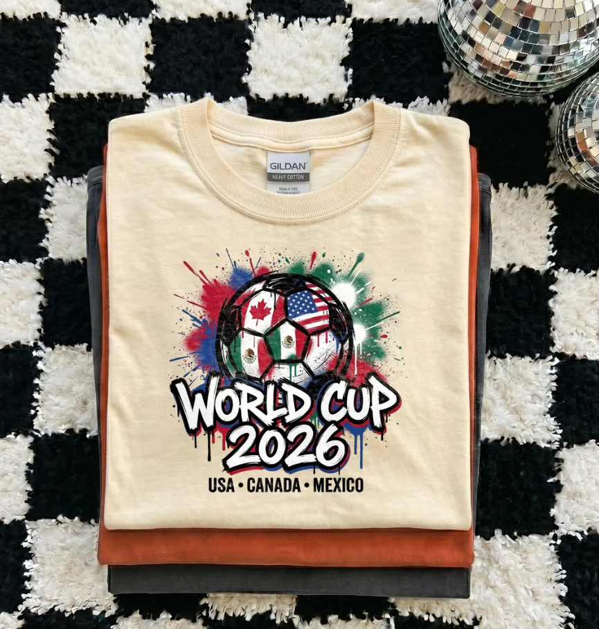 FIFA World Cup 2026 Shirt, USA Canada Mexico Host Soccer Tee, World Cup 26 Trophy Fan Gift, Football Supporter Tee