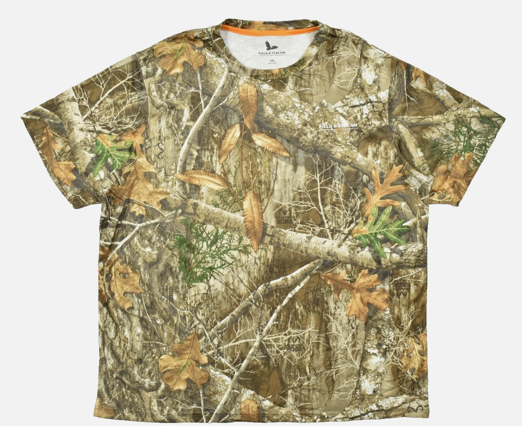 Field & Stream Men's Camo T-Shirt Realtree Edge Short Sleeve Hunting Tee NWT