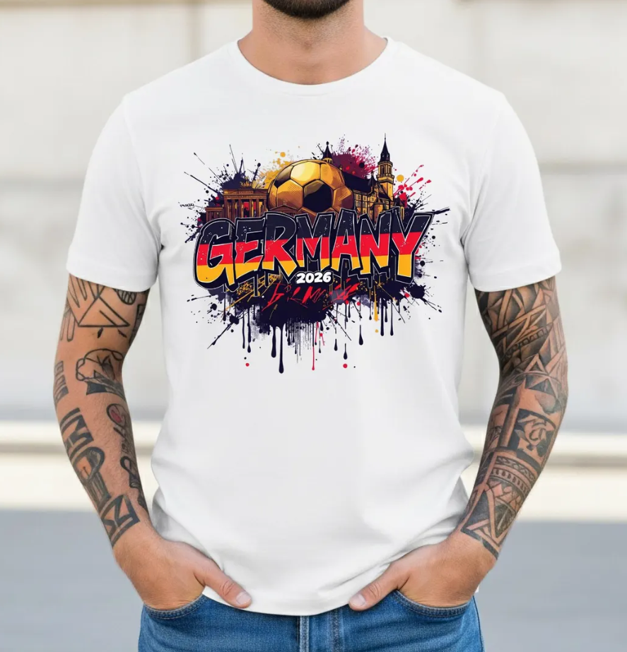Germany Soccer T-Shirt 2026, German Football Graphic Tee, Germany National Team Supporter Gift, Berlin Streetwear Soccer Shirt,