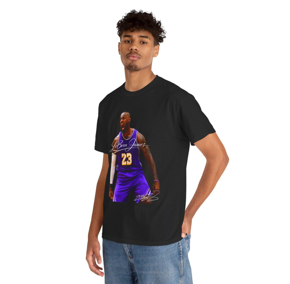 LeBron James Los Angeles T Shirt Basketball Graphic Tee