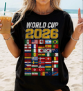 Retro 2026 World Cup Shirt, USA Canada Mexico 2026, Comfort Colors 1717, Football Soccer Gift