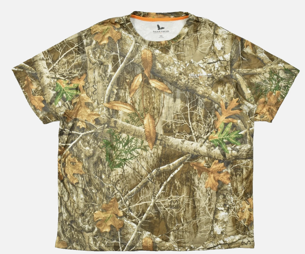 Field & Stream Men's Camo T-Shirt Realtree Edge Short Sleeve Hunting Tee NWT