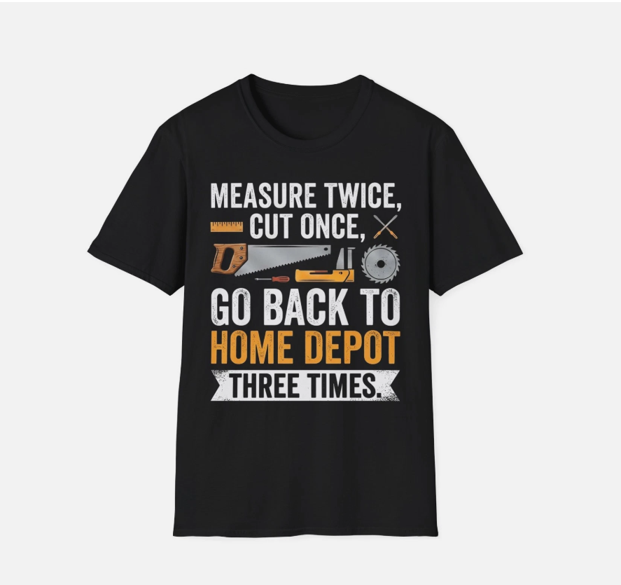 Father's Day DIY Dad T-shirt Funny Father Dad Birthday Home Improvement HandyMan