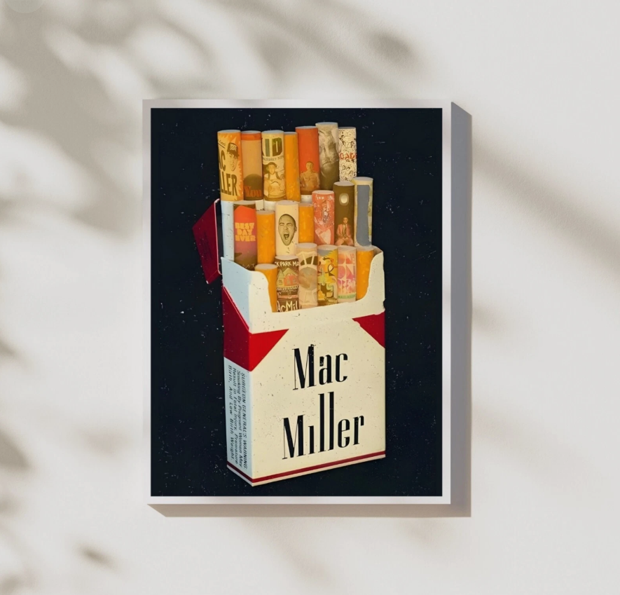 Mac Miller Box Of Squares Canvas Poster Wall Art Home Decor