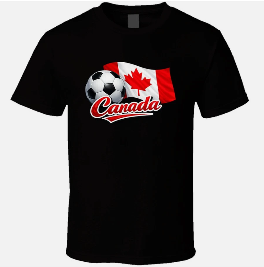 Canada World Cup Soccer Fan T Shirt