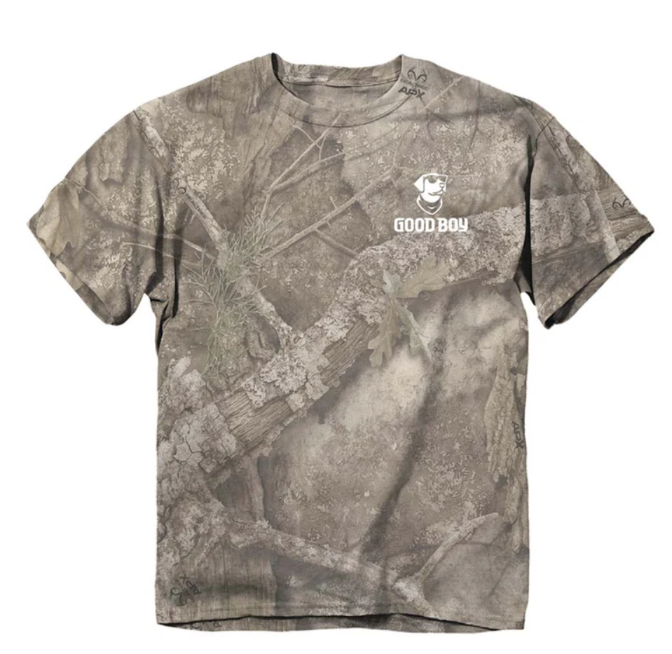 Good Boy - Camo Dog Shed T-Shirt